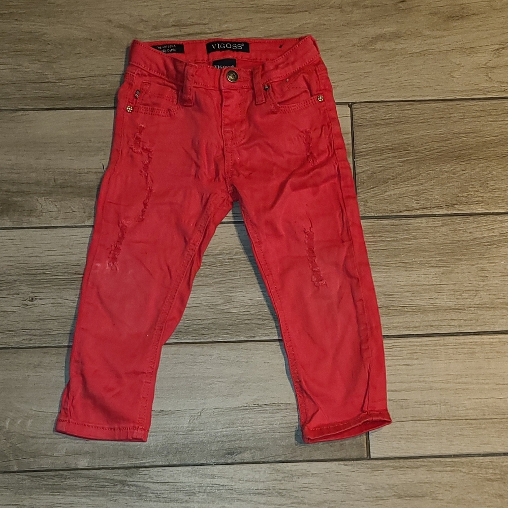 🦔Girls Vigoss distressed capris ☀️